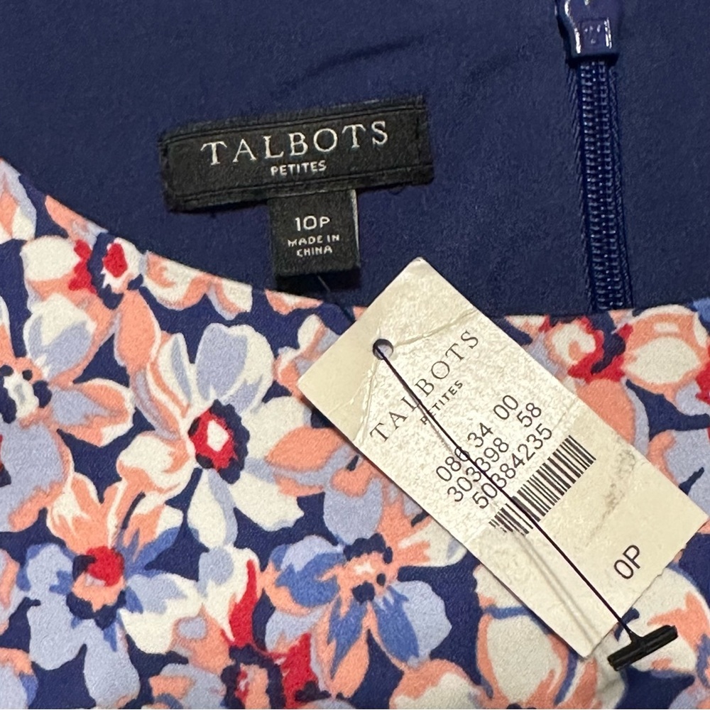 Talbots Ombré Sheath Floral Dress - Picture 4 of 5